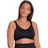 Dorina Reggiseno Sportivo Donna Flex - Non Imbottito, in Tactel Micro Traspirante, Design Racerback a Copertura Totale per Allenamenti a Bassa Intensità, Nero