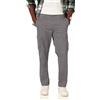 Amazon Essentials Pantaloni Cargo da Lavoro Elasticizzati a Taglio Dritto (Disponibili in Taglie Forti) Uomo, Grigio Scuro, 56W / 34L
