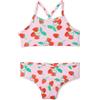 Amazon Essentials Set Bikini da Bambina, Rosa Pomodoro Rosso Fragole, XL