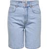 ONLY Onlrobyn HW - Pantaloncini Lunghi da Donna DNM Pim Oy, Mix Blu Chiaro, S