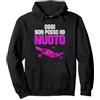 Regalo Maglia Nuoto per Nuotatore Divertente Maglia Nuotatore Bambina Oggi Non Posso Ho Nuoto Felpa con Cappuccio, Unisex per Adulti, Nero, S