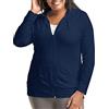 Just My Size Giacca Leggera in Jersey Fiammato da Donna, Marina Militare, 2X
