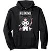 Sanrio Hello Kitty - Kuromi Anime Felpa con Cappuccio, Unisex per Adulti, Nero, S