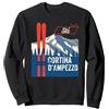 Cortina d'Ampezzo Ski Clothing & Accesso Cortina d'Ampezzo Attrezzatura Sci Cortina dAmpezzo Sci Montagna Felpa, Unisex per Adulti, Nero, S