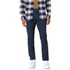 Amazon Essentials Pantaloni in Twill Elasticizzati con 5 Tasche Slim Uomo, Blu Marino, 28W / 30L