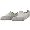 FALKE Cosyshoe Invisible W Hp lana con suola in gomma 1 paio, Calze da casa Donna, Grigio Light Grey Melange 3204, 39-40