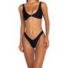 FAE House - Kendall Bikini Top - Nero - Lussuoso Costume da Bagno da Donna - Nero - Tessuto 100% Sostenibile ECONYL® - Lavaggio a Mano a Freddo - Raffinata Chiusura in Oro - Taglia L