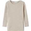 NAME IT Nmnwax Wool Rib LS Top Noos, Nacreous Cloud, 104