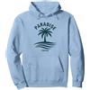 Mademark Paradiso Trovato Tropical Palm Beach Vacanza Felpa con Cappuccio, Unisex per Adulti, Blu Polveroso, XXL
