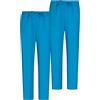 MISEMIYA - Pack 2 PCS - Pantaloni Unisex Vita Elastica Uniforme di Lavoro Clinica Ospedale