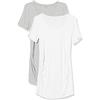 Amazon Essentials T-Shirt con Scollo Rotondo e Arricciatura a Maniche Corte Premaman Donna, Pacco da 2