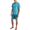 CALIDA Pigiama da uomo Relax Streamline, blu acceso, 46-48