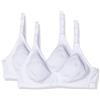 Nur Die 2er Pack Damen Baumwoll Bh Donna Reggiseno, Bianco (White), 4C (Taglia Produttore: 80C)
