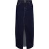 PIECES Pcjessie HW Ankle Denim Skirt Noos Exp Jeans Gonna, Denim Blu Scuro. Dettagli: Lavato, Medium