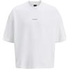 JACK & JONES Jcoinfinity Print Back Sweat SS, Bianco, XL