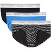 Calvin Klein Uomo Slip Boxer Confezione da 3 Balance con Fascia con Logo, Multicolore (Black/Wrapped Logo_Black/Regatta), XL