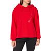 Love Moschino Long Sleeved Sweatshirt with Adjustable Drawstring Hood,Ribbed Cuffs And Stitching Along The Bottom Maglia di Tuta Donna
