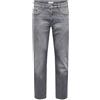 Only & Sons Jeans Uomo vestibilità Regolare Pantaloni in Denim Lavaggio Stone Washed con Chiusura Lampo ONTWIST., Colore:Grigio Chiaro, Taglia Pantalone:32W / 32L, Lunghezza della Gamba: