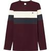Springfield Tricolor Pique T-Shirt L/S with Tree Embroidery Maglietta Ricamata Uomo (Pacco da 1)