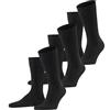 FALKE Family Multipack M So cotone sostenibile tinta unita confezione di 3 paia, Calzini Uomo, Grigio Anthracite Melange 3080, 43-46