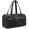 Amazon Essentials Borsone da Viaggio Trapuntato Donna, Nero, Taglia unica