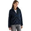 Cecil 2515578 Giacca in Pile Jacquard Zebra, Urban Dark Blue, L Donna