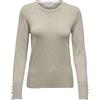 ONLY Onljulie Life LS Detail O-Neck CC Knt Maglione Donna