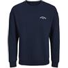 JACK & JONES Jjcollege Logo Sweat Crew Pls, Blazer Blu Marine, 6XL Uomo