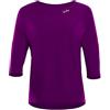 WINSHAPE Dt111ls-Top Funzionale da Donna, Leggero e Morbido, Maniche a ¾ Maglietta da Yoga, Prugna Scuro, S