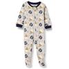 Amazon Essentials Disney | Marvel | Star Wars Pigiami con Piedi Attillati in Cotone Unisex Bimbi, Star Wars Winter - Sleep & Play, 0 mesi