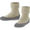 FALKE Cosyshoe Teens K Hp lana con suola in gomma 1 paio, Calze da casa Unisex Bambini, Beige Sand Melange 4651, 35-36