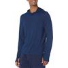 Amazon Essentials Maglietta da uomo Tech Stretch a maniche lunghe con cappuccio, blu navy Space Dye, XS