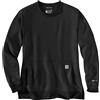Carhartt Felpa leggera Force, vestibilità comoda, da Donna, Nero, M