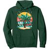 Mademark Tropic Come se Fosse Caldo: Beachy Paradise Sunset Vibes Felpa con Cappuccio, Unisex per Adulti, Verde Foresta, S