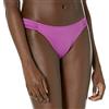 Amazon Essentials Costume con Slip Bikini con Fascia Laterale Donna, Viola, 42