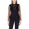 Morgan T-Shirt Nera Media da Donna 242-TGLYDE, Noir, M