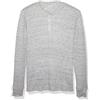 Amazon Essentials Serafino a Nido D'Ape a Maniche Lunghe Regular Fit Uomo, Grigio Chiaro Puntinato, XS