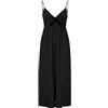ONLY Onlnova Life Vis Jules Long Dress Solid, Nero, M