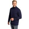 JP 1880 Maglietta da Uomo Taglie Forti Menswear L-8XL a Collo Alto, Basic, Jersey, Maniche Lunghe 723303, Blu Oltremare Scuro, L