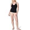 Spanx Donna Seamless Power High-Waisted Thong Camisole, Very Black, M
