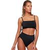 Trendyol Donna Vita Alta Normale Trotter Bikini Bottom Costumi da Bagno, Nero, 42