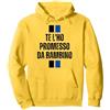 Idee Interista Te L'Ho promesso da Bambino Coro Curva Nord Felpa con Cappuccio, Unisex per Adulti, Limone, L