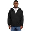 Urban Classics Felpa con Cappuccio da Uomo Basic Terry Zip, Nero, XL
