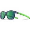 Julbo Turn 2 Occhiali da Sole, Blu Scuro Opaco/Verde Fluo Opaco, Taglia Unica Unisex-Adulto