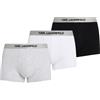 Karl Lagerfeld Uomo Metallic Elastic Trunk Set(3 Pack)