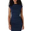 Amazon Essentials Top da Donna in Jersey Opaco Increspato a Maniche Lunghe Slim Fit (Gonna venduta separatamente), Blu Navy, L