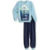 CALIDA Kids Parkour Set di Pigiama, Cascade Blue, 140-146 Bambini e Ragazzi