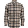 JACK & JONES Flannel Shirt LS Jjjames-Maglietta in Flanella, Crockery, L Uomo