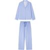 Women'secret Pijama Masculino de Manga Larga Colección Mix And Match Green House Pigiama, Blu Acciaio, XS Donna