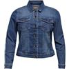 Only CARMAKOMA Donna CARWESPA Life Denim Jacket MBD Noos Giacchetto Denim, Medium Blue Denim, 50